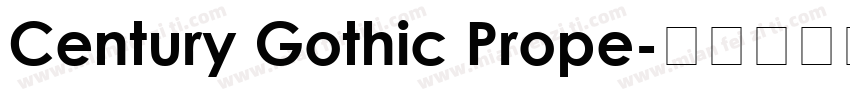 Century Gothic Prope字体转换